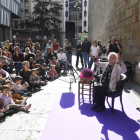 La dibuixant Roser Capdevila va ser el gran centre d’atracció de l’acte inaugural del Lletra Petita.