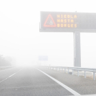 Boira densa a l’autopista AP-2 el mes de gener passat.