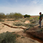 Els terrenys de l’antiga pista de motocròs que es llogaran a regants de Corbins per construir-hi una planta solar.