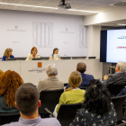 Un moment de la presentació celebrada ahir a la delegació del Govern a Lleida.