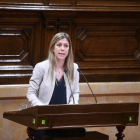 Jeannine Abella en una de les intervencions al Parlament.