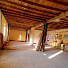 L’interior de la planta del futur casal de Sant Llorenç.