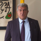 Un frame del vídeo del president del FC Barcelona, Joan Laporta.