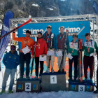 Jordi Alís, al primer calaix del podi com a campió.