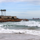 La platja del Miracle de Tarragona, on dijous van morir ofegades dos persones.