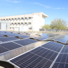 El parc solar que la UdL ha instal·lat en una antiga pista esportiva en desús del campus d’Agrònoms.