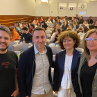 Participants en la sessió sobre educació social celebrada ahir.