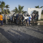 El cotxe de l’ONG World Central Kitchen (WCK) bombardejat ahir per les forces israelianes.