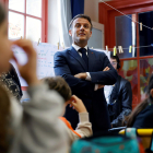 El president francès, Emmanuel Macron, va prometre ahir ser implacable contra la violència escolar.