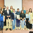 L’alcalde va felicitar els alumnes del Torre Vicens i del Torre Queralt que han desenvolupat els projectes.