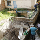 Imatge de divendres passat, quan es va tallar l’aigua a Balaguer.