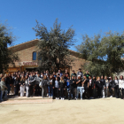 El grup de 4t d’ESO de l’institut Gili i Gaya de Lleida, dimecres passat al Castell del Remei.