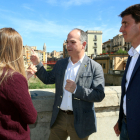 Jordi Turull amb el candidat per Girona, Salvador Vergés.