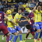 Moment en què Joao Félix va connectar dissabte la xilena que va donar el triomf al Barça a Cadis.