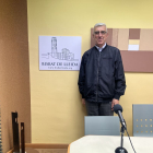 Josep Maria Abella, durant l’entrevista al bisbat de Lleida.