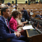 Sánchez, ahir durant la sessió de control al Govern central al Congrés.