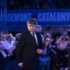 Puigdemont, ahir en el míting que va fer a Argelers.