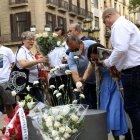 Homenatge a les víctimes en el 5è aniversari del 17A a Barcelona.