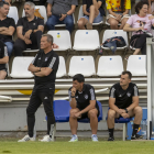 Viadero, en l’últim partit de l’equip, en l’anada contra el Ieclà.