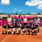 Els campions i finalistes de la ITF Junior que ha acollit el CT Lleida.