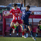 Imatge d’arxiu del duel davant del Vic de la primera volta, que es repetirà en el play-off.