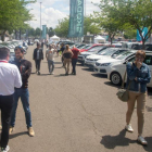 El Mercat del Vehicle d’Ocasió de Tàrrega durant la jornada d’ahir.