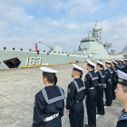 L’Armada de l’Exèrcit xinès al port militar de Zhanjiang.