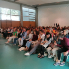 Els participant en la trobada educativa celebrada ahir en el col·legi Santa Maria de Gardeny.