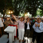 Teresa Ribera va fer un míting ahir a Mèrida.