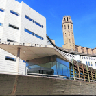 Vista de l’edifici de l’Audiència de Lleida, al Canyeret.