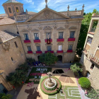 La catifa de flors d’aquest any, a la plaça del Palau de Solsona.