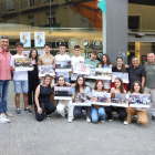 Entrega de diplomes ahir, als joves participants.