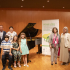 Presentació ahir de la quarta edició del concurs Ricard Viñes Piano Kids and Youth a l’Auditori.