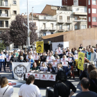 Acte a Lleida contra empresonaments de manifestants el 2019.