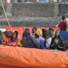Migrants rescatats a l’illa de La Gomera la setmana passada.