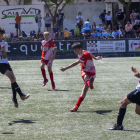 Un dels partits que es van disputar ahir al Ciutat de Tàrrega, categoria sub-12.