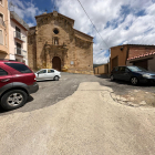 Imatge de la plaça de l’Església d’Os de Balaguer, que serà reurbanitzada.