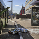 Víctima ucraïnesa d’un recent atac rus al nord-oest del país.