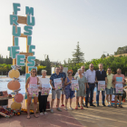 Presentació ahir a les piscines de Seròs del Fruit Music Festival d’aquesta localitat del Baix Segre.