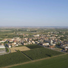 Vista aèria de Barbens, el municipi català que compta amb menor nivell socioeconòmic.