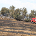 Incendi en un camp de cereal dimarts a Tudela de Segre.