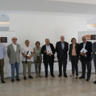 Alguns dels membres del grup Compromesos amb el Futur de Lleida, de la Fundació ICG, ahir.