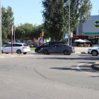 Rotonda de l’encreuament entre les avingudes de Pinyana i Rovira Roure, al costat de l’hospital Arnau.