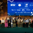 Foto de família dels guanyadors dels premis Porc d’Or Ibèric 2024.