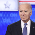 Joe Biden durant el primer debat electoral celebrat el dia 27.