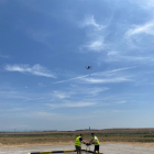Proves amb drons al nou vertiport experimental d’Alguaire.