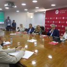 Reunió d’ahir a la Cambra amb les diferents autoritats que formen el G10.