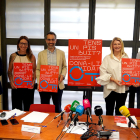 Hervera, de la Fuente, Iglesias i Freixa van presentar la campanya.