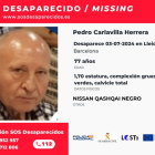 Pedro Carlavilla està desaparegut des del passat 3 de juliol.