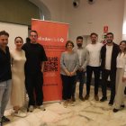La presentació de l’app Dinder Club, ahir a la tarda a la sala Alfred Perenya de Lleida. - MAGDALENA ALTISENT